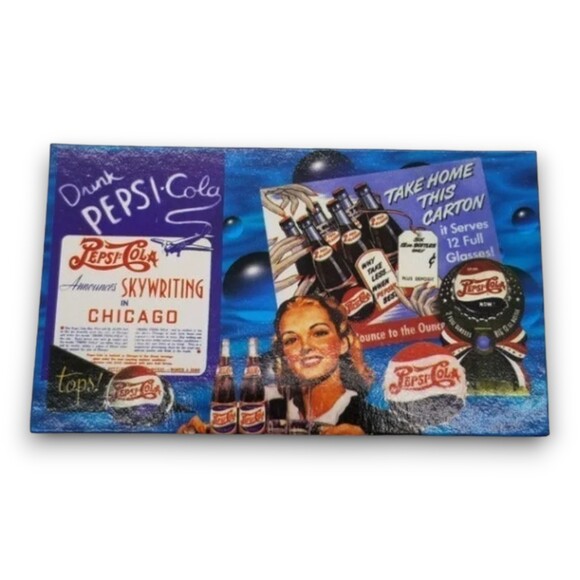 Pepsi Cola Die Cast Pedal Plane Metal Replica White Plane Collector Card - Picture 10 of 10